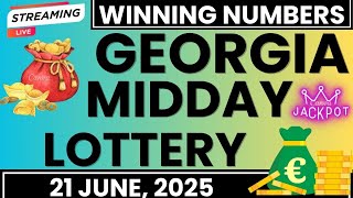 Georgia Midday Lottery Results Today For 21 June 2025 - GA Cash 3 - Cash 4 - Gerogia Five