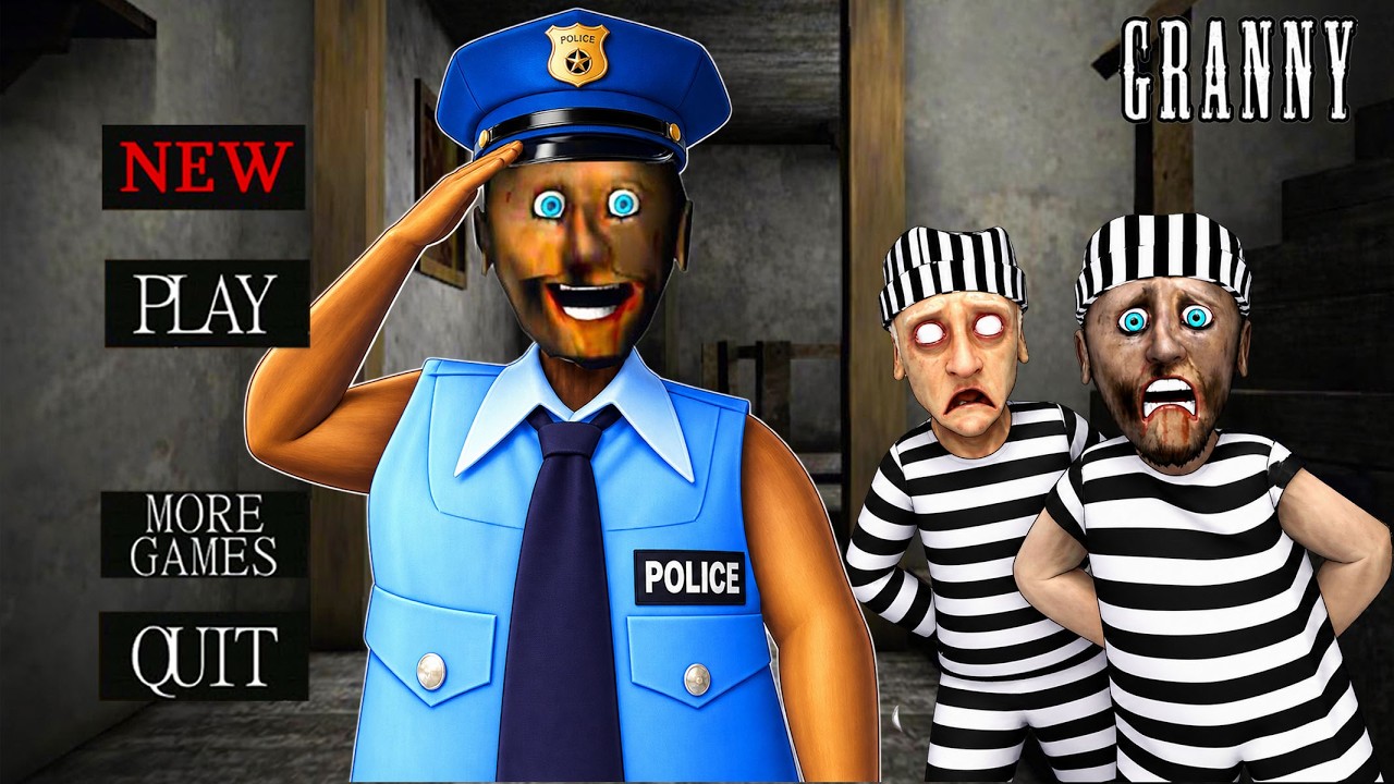 Playing as Granny vs Grandpa || Prisoners vs Jail in Granny House - Funny Horror Animation