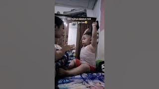 Momen lucu minta ibunya nyanyi guruku tersayang