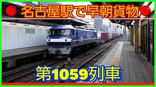 【EF210牽引の1059レ】午前5:27頃に名古屋駅通過シーン、撮影日違い5本編集。