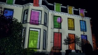 Gevelprojectie Academie Kontich