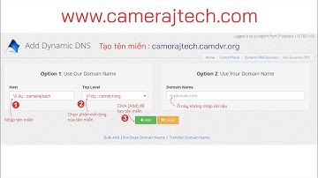 HƯỚNG DẪN TẠO VÀ ADD TÊN MIỀN DYNU VÀO ĐẦU GHI J TECH