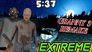 Granny 3 Remake - Speedrun (5:37), Extreme Rainy Train Escape