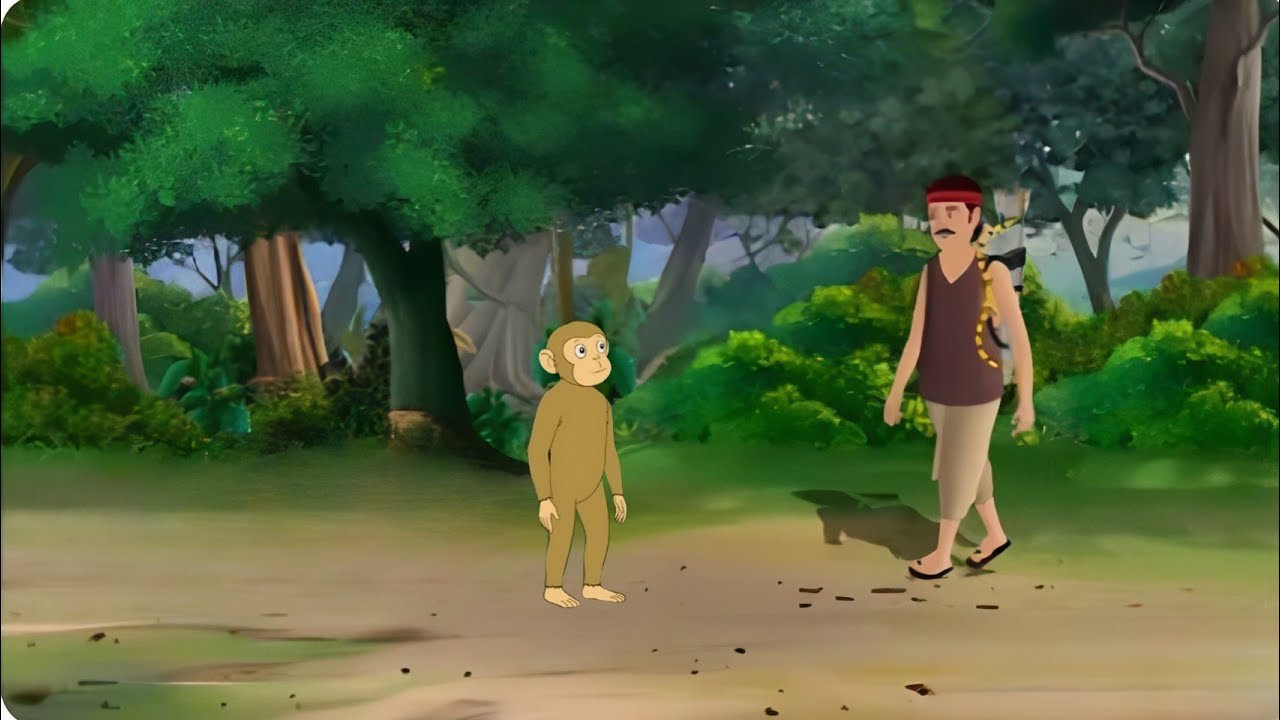 वफादार बंदर और तक़दीरवाला किसान  | kahani | Hindi cartoon story | cartoon | hindi kahaniya