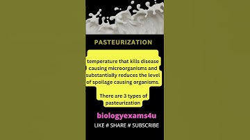 What is Pasteurization? Food Preservation | Food Microbiology @biologyexams4u