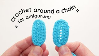 The BEST Way to Crochet Around a Chain for Amigurumi!