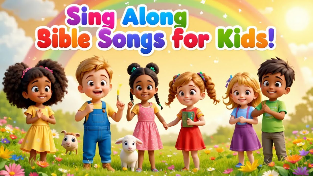 🎶 📖Sing Along Bible Songs for Kids | Joyful Christian Nursery Rhymes ...