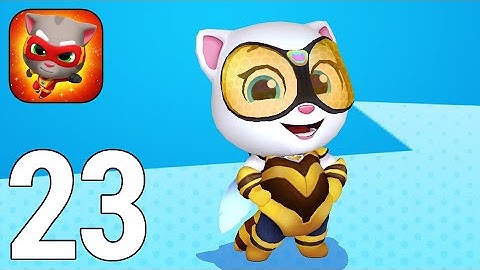 Talking Tom Hero Dash Run Game Gameplay Walkthrough Part 23 - Queen Bee Angela [iOS/Android Games]