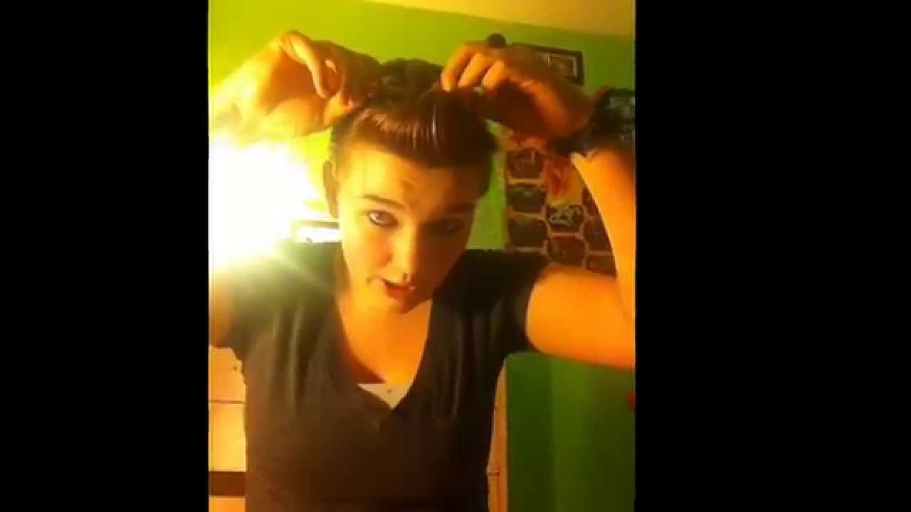 Greaser Girl Hair Look For Short Hair Youtube