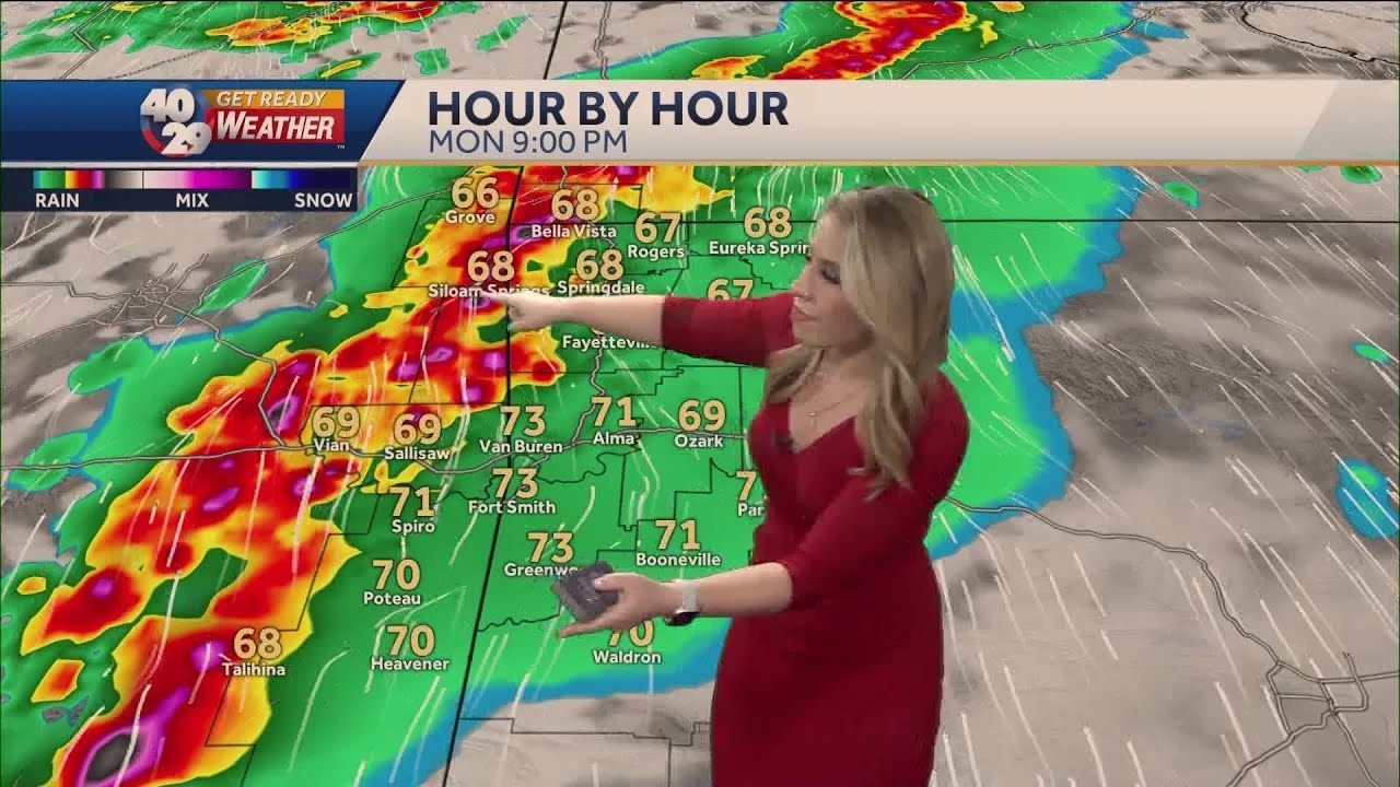 Strong to severe storms possible tonight - YouTube