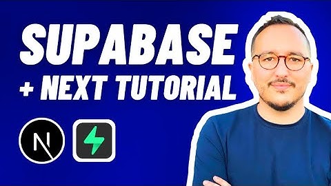 Next.js Supabase in 16 min - Install, Config, Auth... with @Supabase