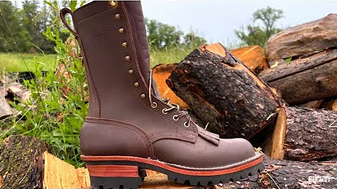 Glorious unboxing 🥾Loggers boots. Nicks Boots surprised me.