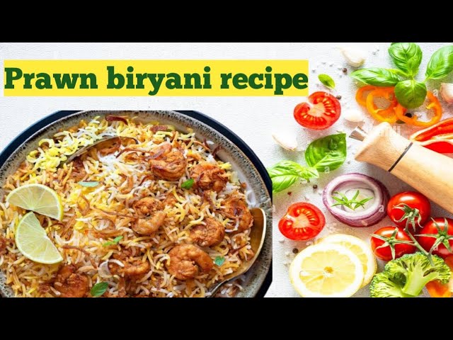 How to make prawn biryani | special prawn biryani recipe | biryani | cooking with shamma official | class=