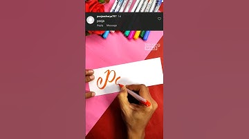 Pooja name calligraphy handwriting #calligraphymasters #calligraphy