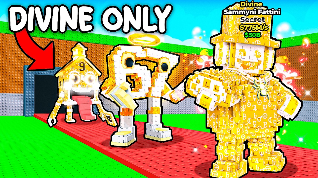 Starting Over Using ONLY DIVINE Brainrots!