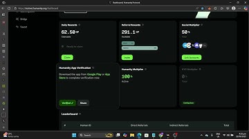 Humanity Protocol Airdrop Snapshot In Hours? How To Get Verified