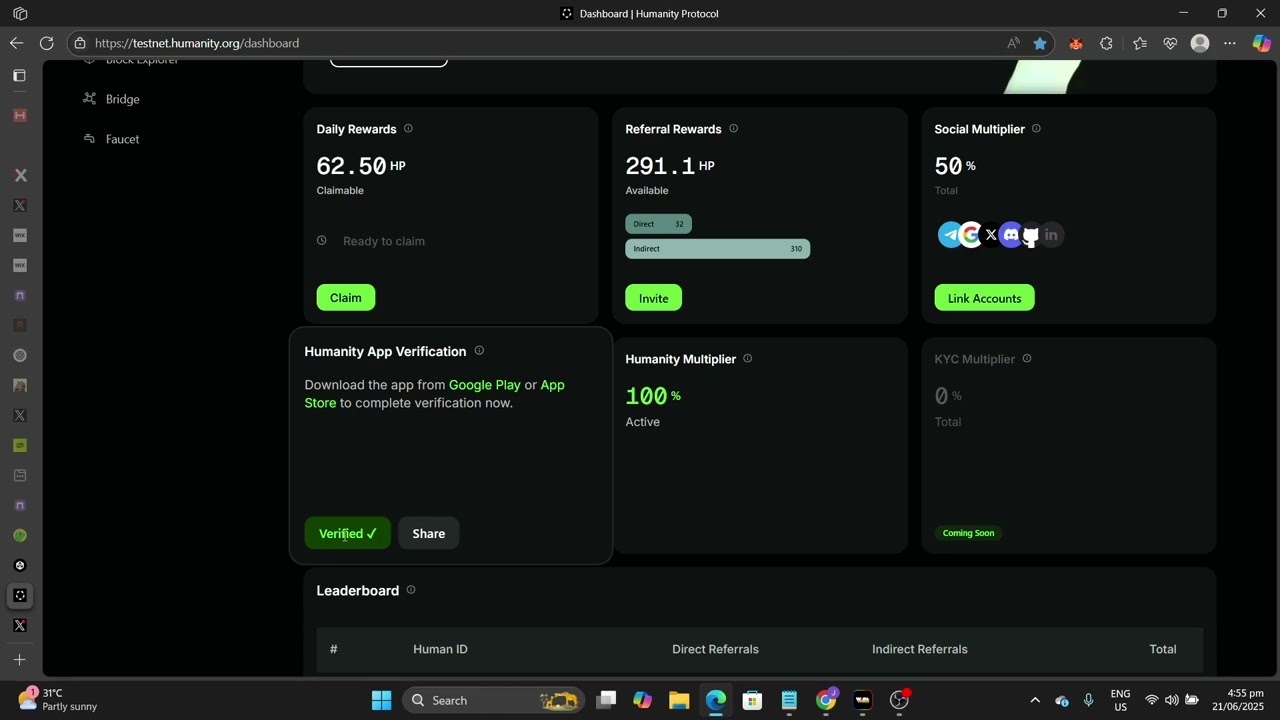 Humanity Protocol Airdrop Snapshot In Hours? How To Get Verified