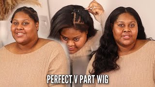 105.9 for 22 inch PERFECT MINIMAL LEAVE OUT V PART HAIR WIG FT Sterly Hair