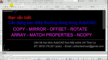 Bạn cần biết các dạng sao chép trong AutoCAD khi trình bày bản vẽ CAD