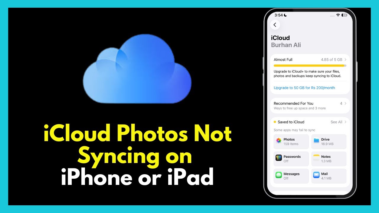 Fix iCloud Photos Not Syncing on iPhone (2026 Guide) - YouTube