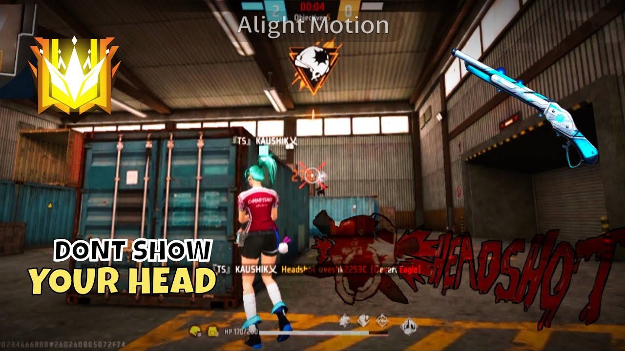 Don't Show Your Head  Free fire max video only headshot|| Trapped in my mind  song beat