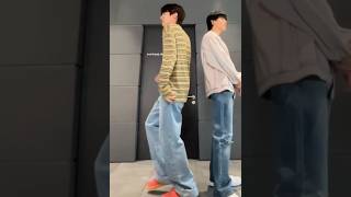 JIMIN and JHOPE Like Crazy dance challenge 🤣#jimin #jhope #likecrazy #jimin_face #shorts #jihope