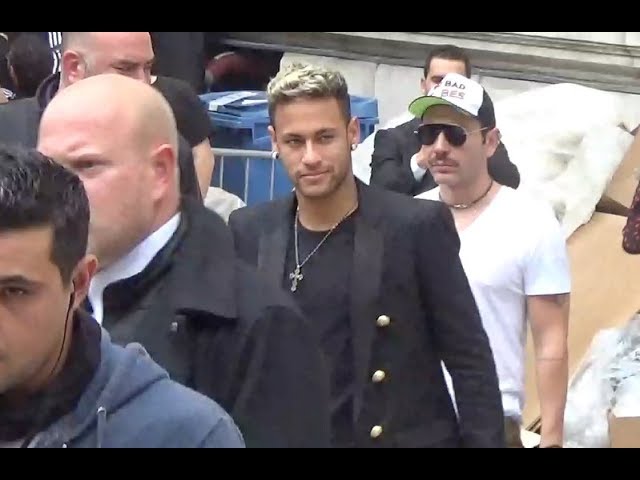 Neymar Attends The Balmain FW20/21 Show At Paris Fashion Week - SoccerBible