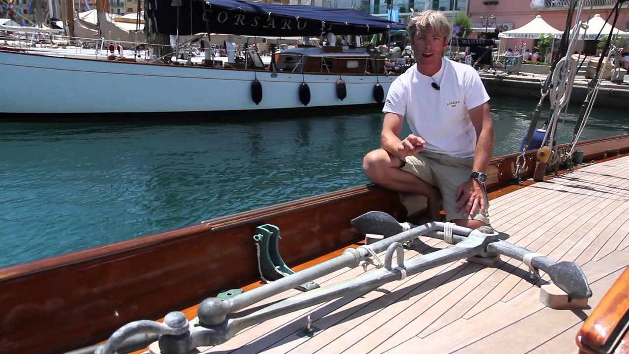 Andrew Cully - Captain of Eilean - introducing the classic yacht