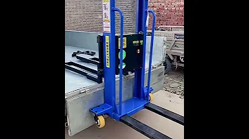 Self Climbing Stacker Truck Pallet Jack Material Lift For Rent 