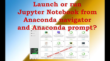 How to launch or run Jupyter Notebook from anaconda navigator and anaconda prompt?