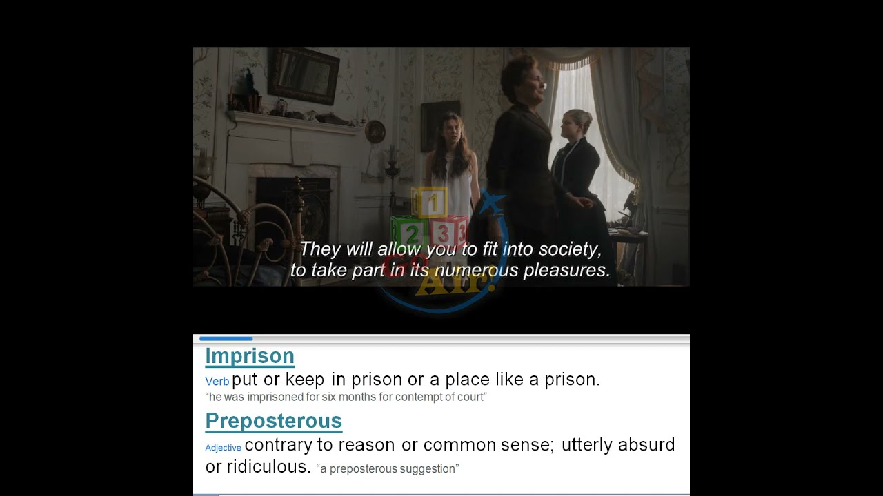 imprison-preposterous-meaning-pronunciation-illustration