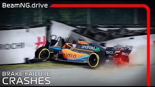 Formula Car Brake Failures #2 | BeamNG.drive | FR17 F1 MOD