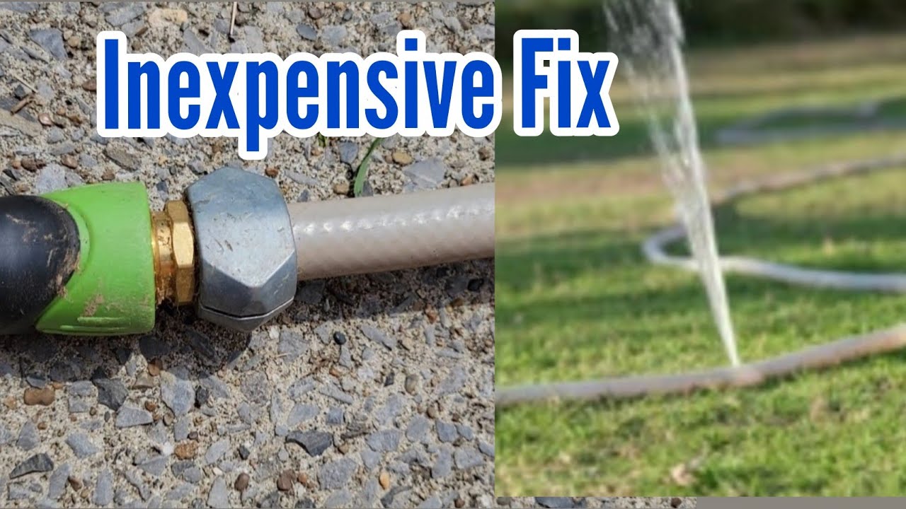 How to Fix a Busted Water Hose | Quick and Easy Way to Repair a Damaged ...