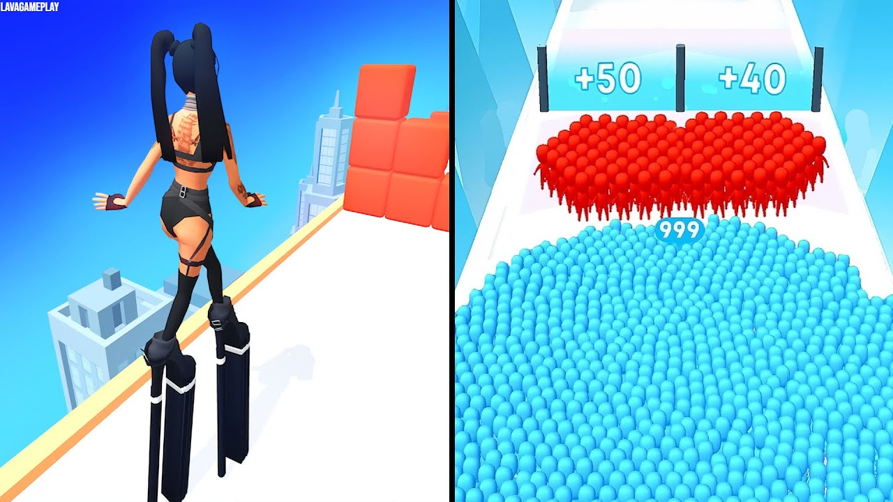 Heels Runner 3D vs Count Master