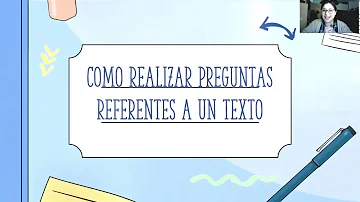 ¿Cómo hacer una pregunta en un texto?