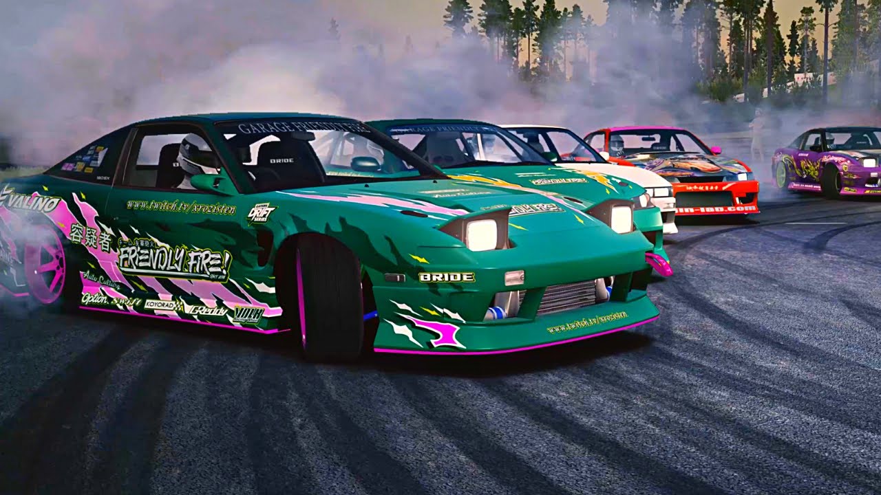 FunRock! Tandem Drift Silvia S14, Assetto Corsa Cinematic