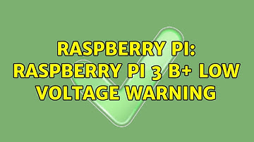 Raspberry Pi: Raspberry Pi 3 B+ Low voltage warning (5 Solutions!!)