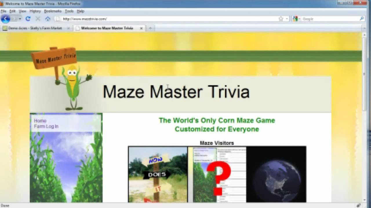 Maze Master Trivia Visitor Tutorial