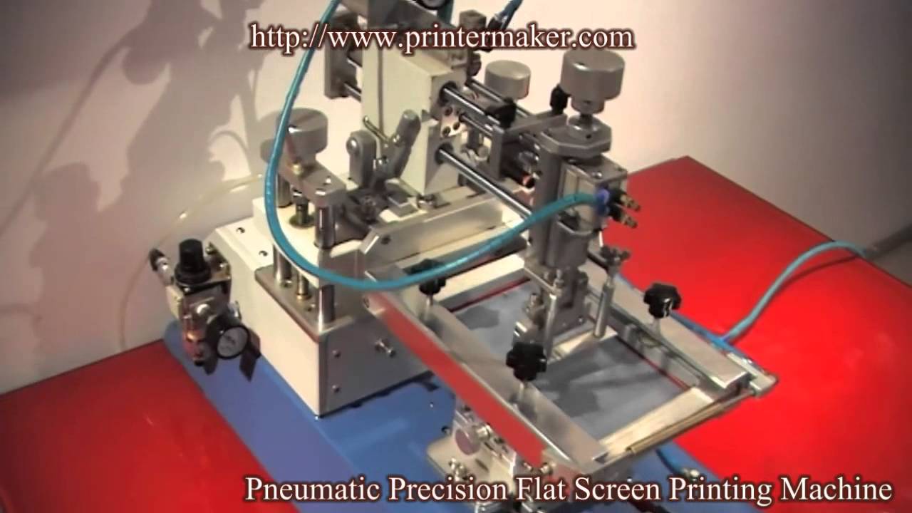 Pneumatic Precision Flat Screen Printing Machine