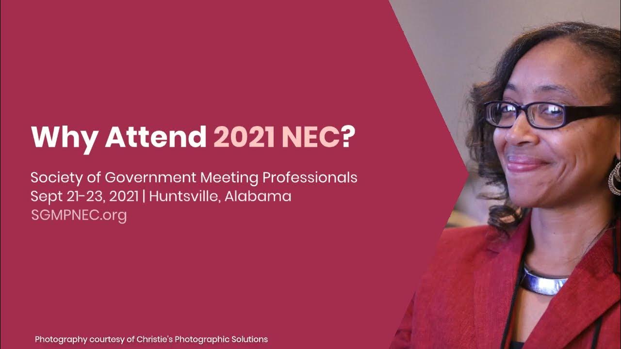 Why Attend SGMP's 2021 NEC? YouTube