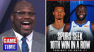 Warriors Cant Stop Spurs 10-Game Win Streak - Nba Tv Crew Cant Wait Wemby Go Off Again Tonight