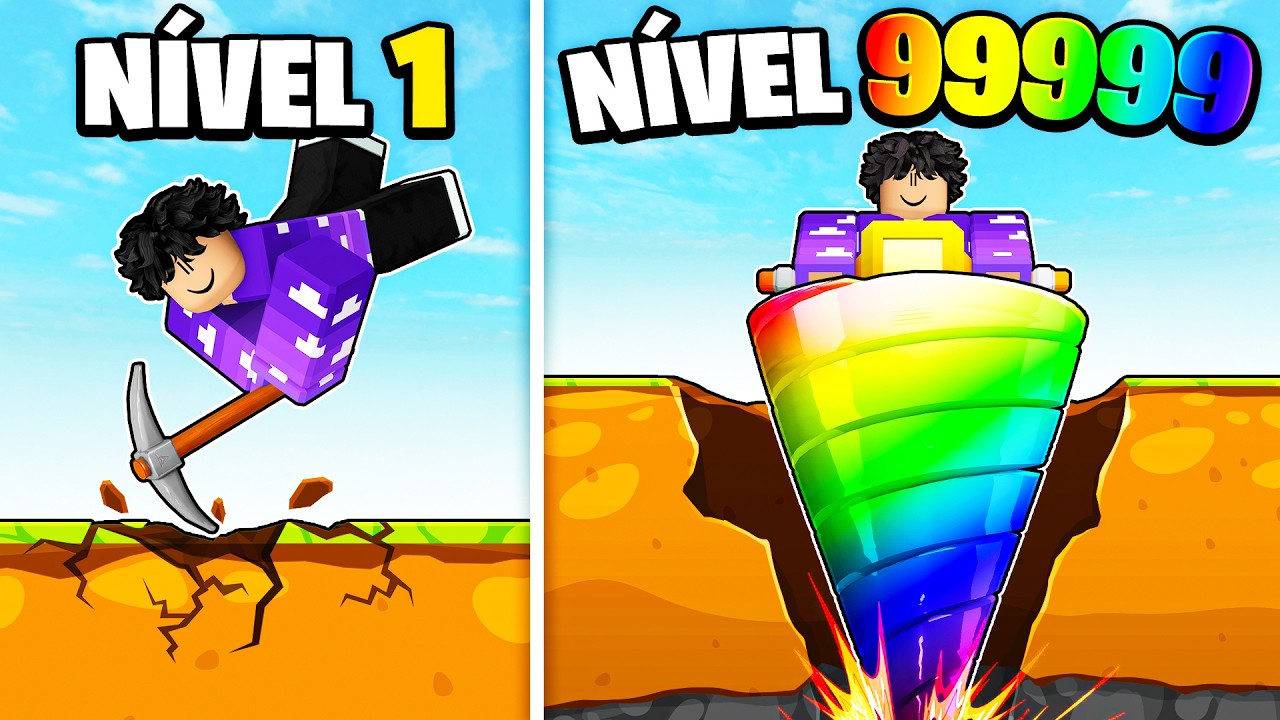 CAVEI ATÉ O CENTRO DA TERRA NO ROBLOX