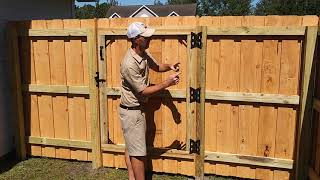 Mary's 223 Linear Foot B on B, Alta Picket with 10ft. DBL & 4ft. Walk Gate. Wooden Privacy Fence.