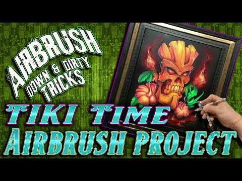 Tiki Art! Edited Live Airbrush How-To with Scott MacKay | Tropical Vibes at 8PM EST