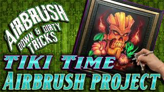 Tiki Art! Edited Live Airbrush How-To with Scott MacKay | Tropical Vibes at 8PM EST
