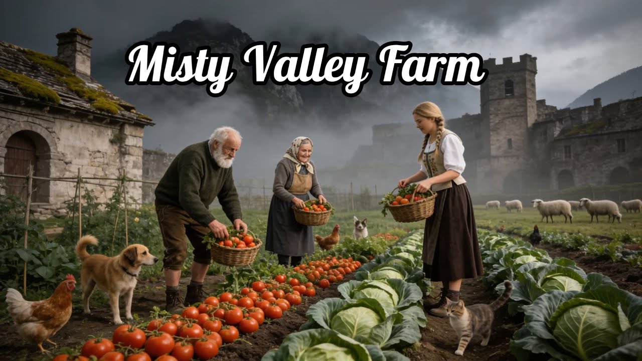 A beautiful and peaceful day, on a small farm with family in a small Swiss village.