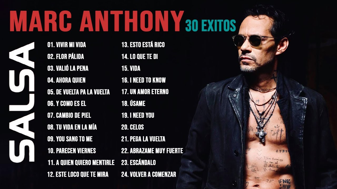 Marc Anthony   30 Mejores Canciones I Marc Anthony Mix Salsa Romanticos 2022