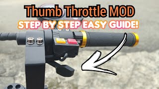 Electric Scooter Thumb Throttle DIY Conversion