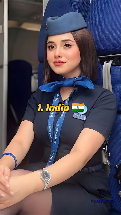 Top 10 Beautiful 😍 Air Hostess Uniform 🥋 Of Different Countries Part 7 #shorts #ytshorts