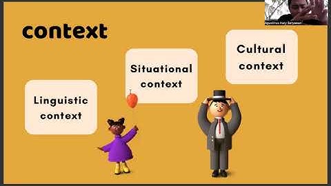 Ther Role of Context in Discourse Analysis